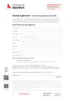 EN - Grant application - Cost-of-living allowance (vie chère)