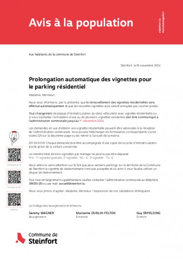 2024 11 16 Prolongation automatique des vignettes