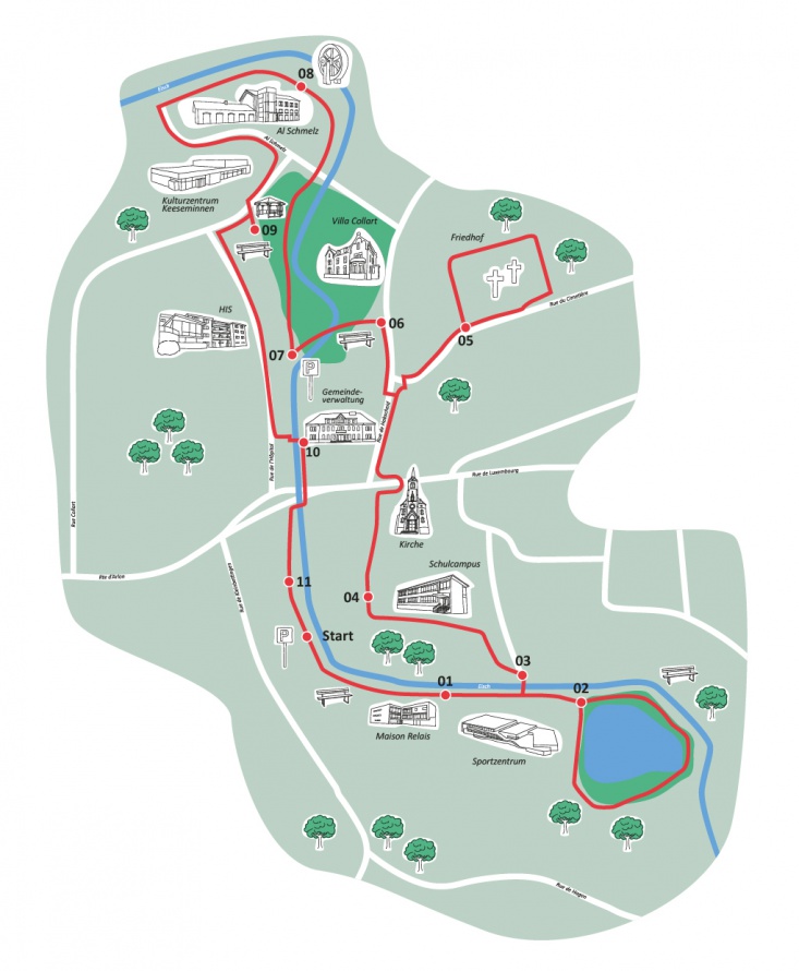 SICONA-Steinfort-Lehrpfad-KarteDEU Map