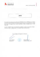 Avis au public - Approbation prix d