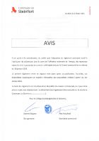 Avis - Adoption d